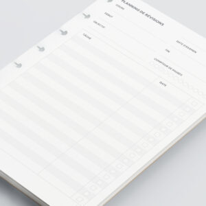 Recharge A5 études 25 feuilles - Planning de révisions