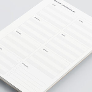 Recharge A5 planner - 25 feuilles - hebdomadaire