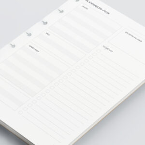 Recharge A5 planner - 50 feuilles - Journalier