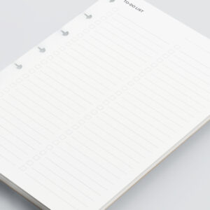Recharge A5 planner 25 feuilles - To-do list